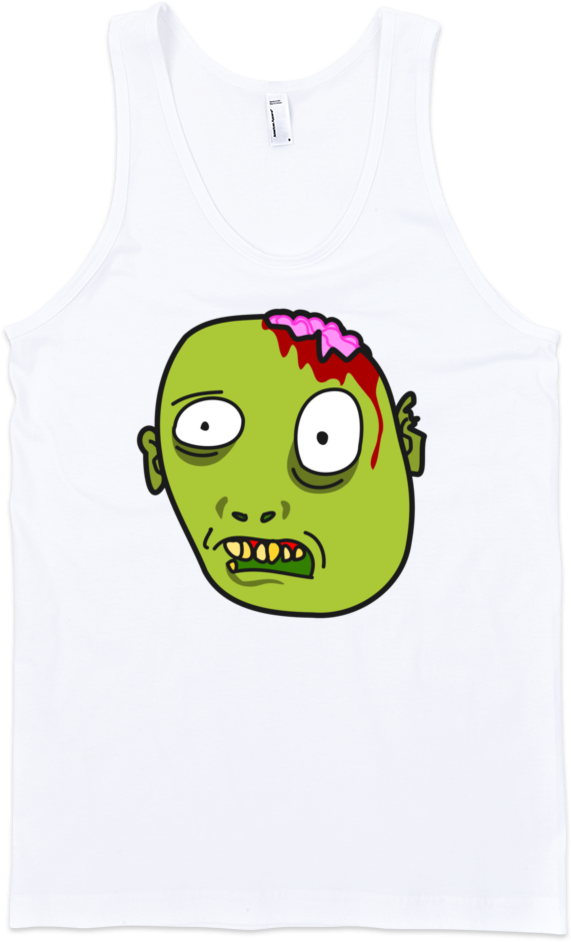 Zombie Fine Jersey Tank Top Unisex By Itee - Sweater (1000x1000), Png Download