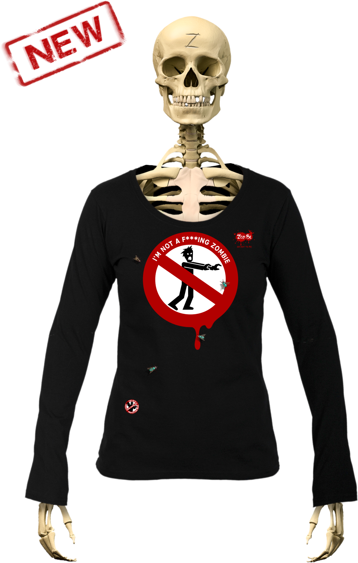 Zombe Longsleeves Anti Zombie Not-zombie For Women (1302x1950), Png Download