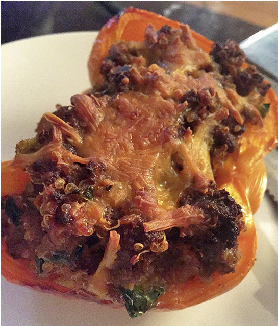 Taco Stuffed Peppers - Bun (960x638), Png Download