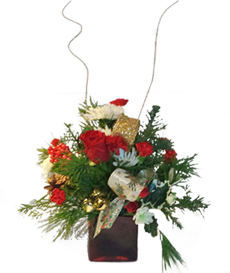 Christmas Cube - Bouquet (600x600), Png Download