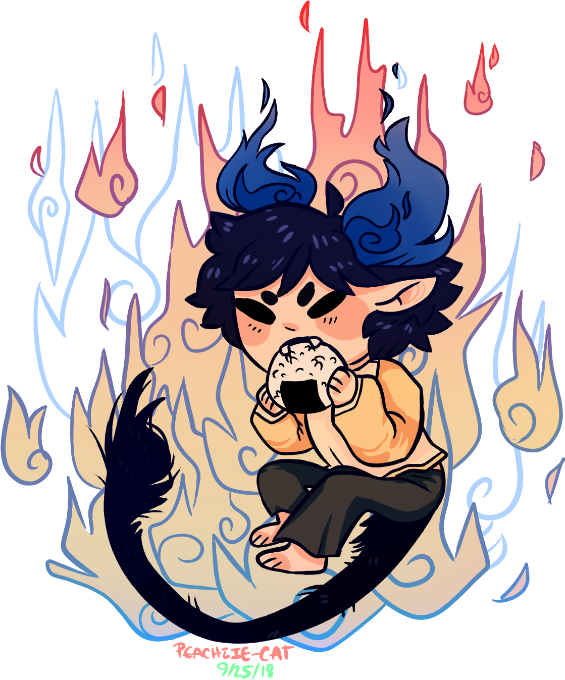 Rin Okumura - Cartoon (1185x1401), Png Download