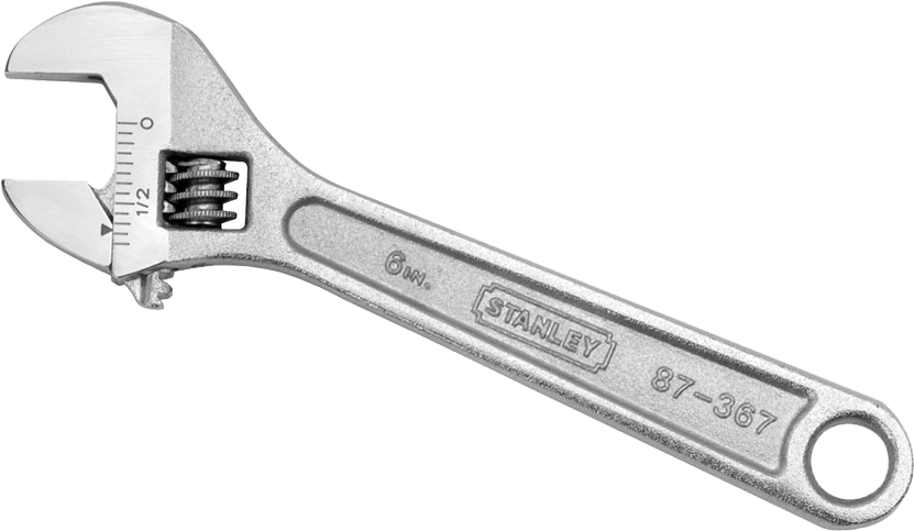 Stanley Adjustable Wrenches - Wrench (900x900), Png Download