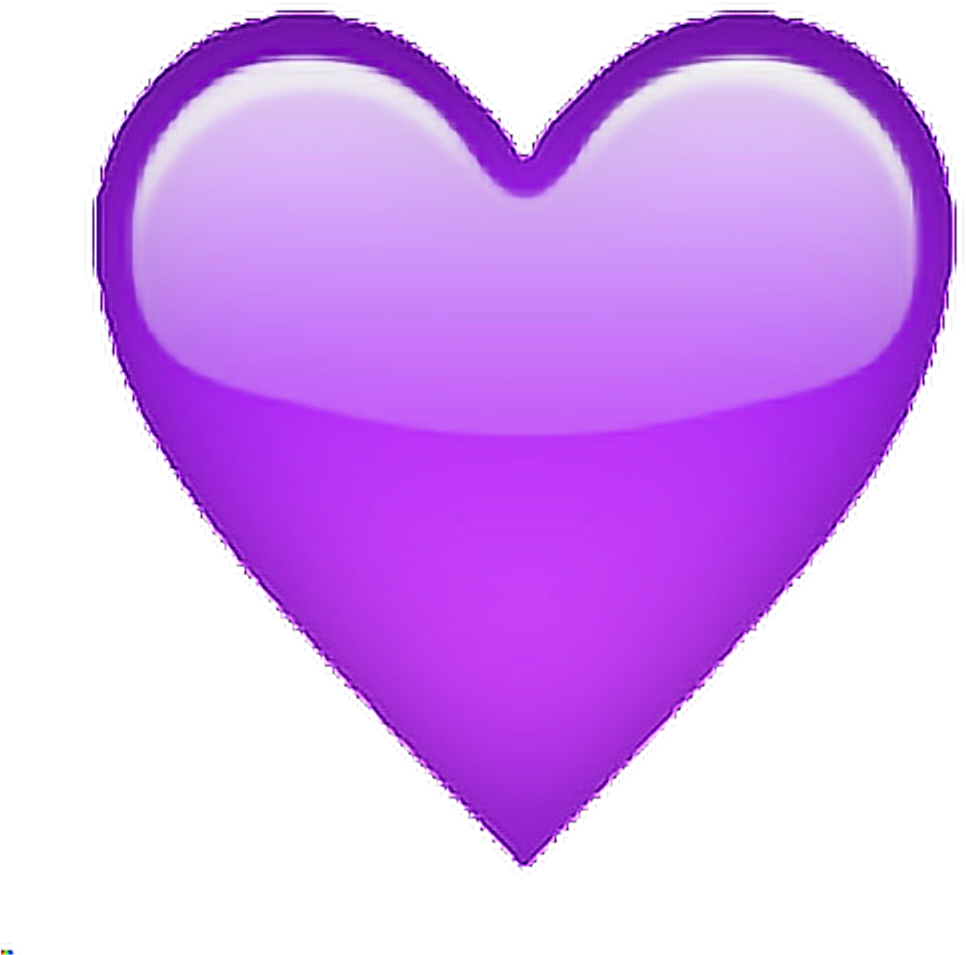 Purple Violet Tumblr Heart Emoji Sticker By Ire - Heart (1024x1024), Png Download