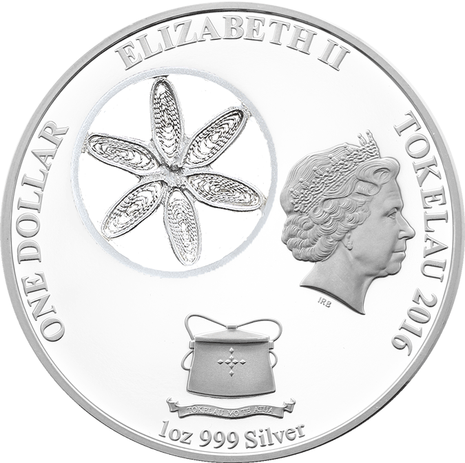 Snowflake 1oz Silver Filigree Coin Tokelau 2016 Ob - Drawing (675x672), Png Download