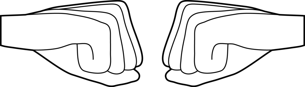 Kickitbyeliza - Logo - Fists (1000x287), Png Download