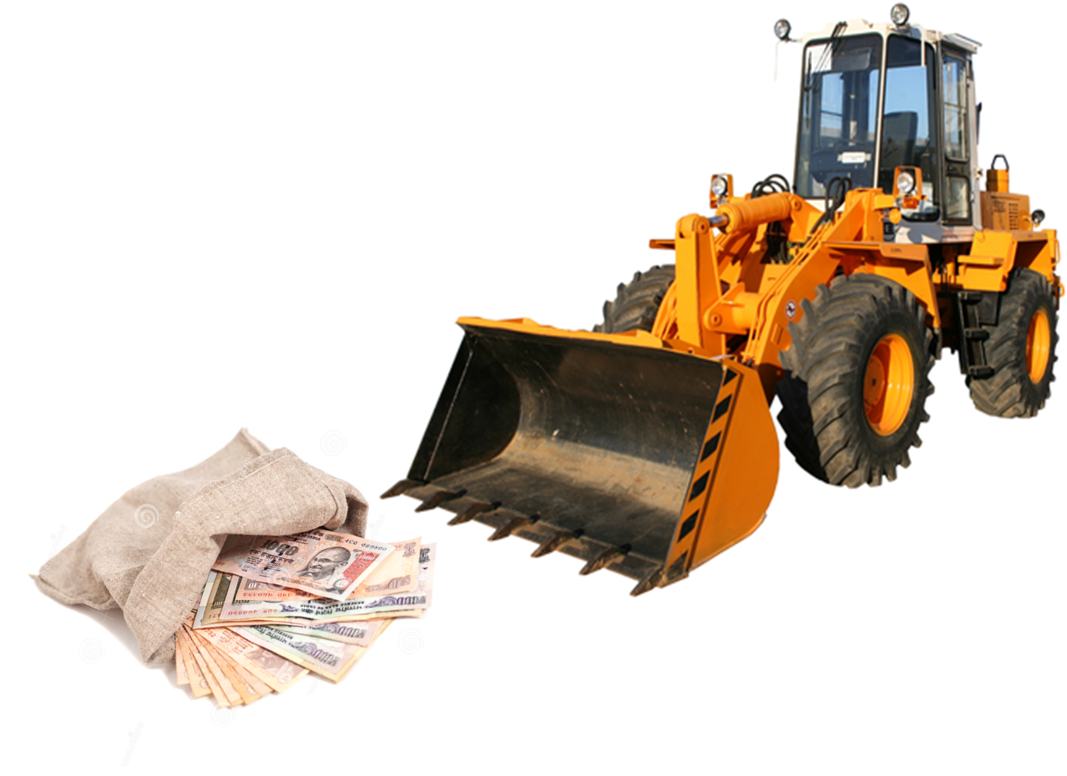 Bulldozer (1083x784), Png Download