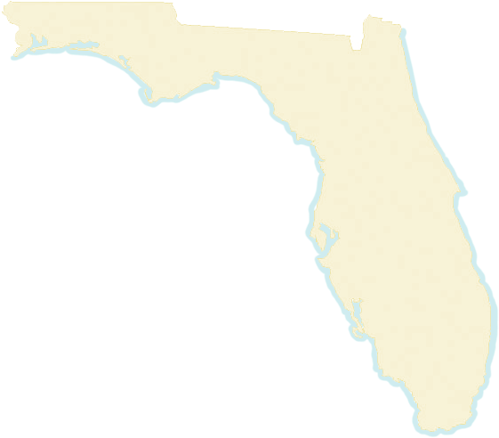 Maps - Florida Map (620x553), Png Download