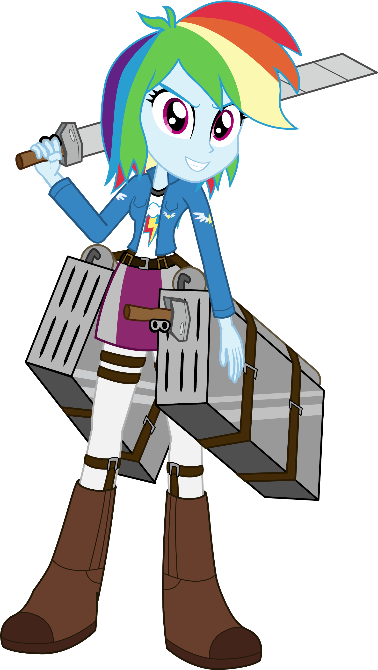 Amante56, Attack On Titan, Boots, Clothes, Crossover, - Duel Of The Fates Mlp Equestria Girls X Star Wars Crossover (2000x3083), Png Download