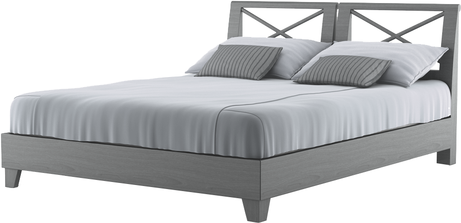 Mj Simple - Wood Bed Image Png (1000x666), Png Download