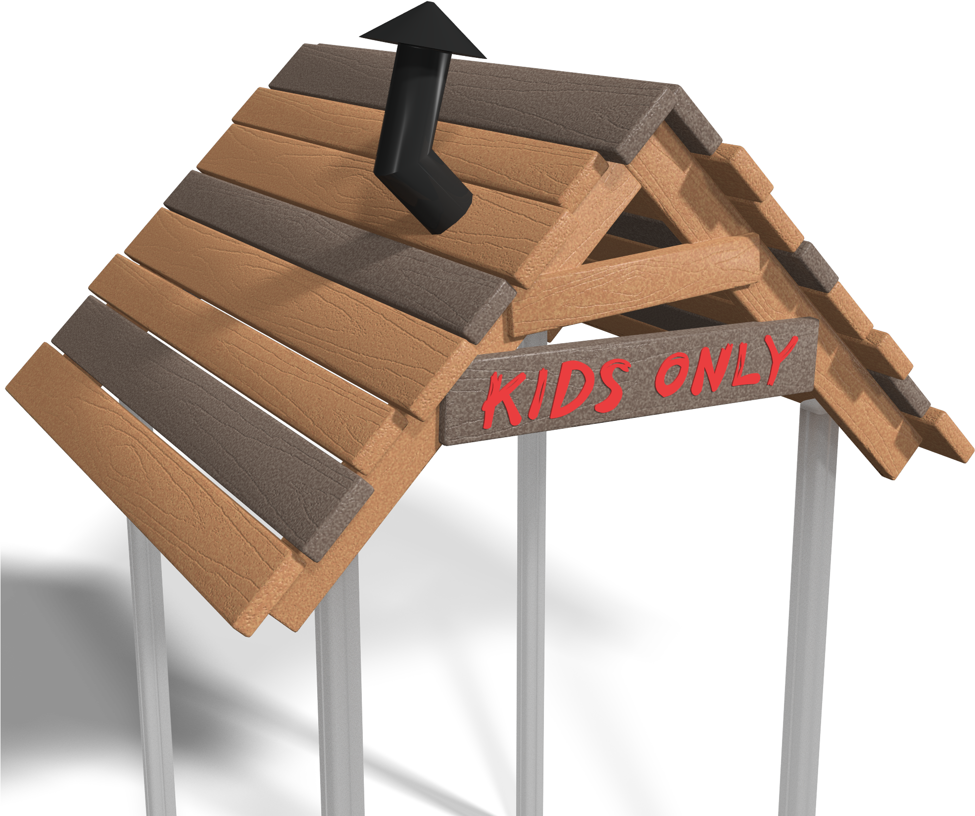 Recycled Tree House Roof (2000x2000), Png Download