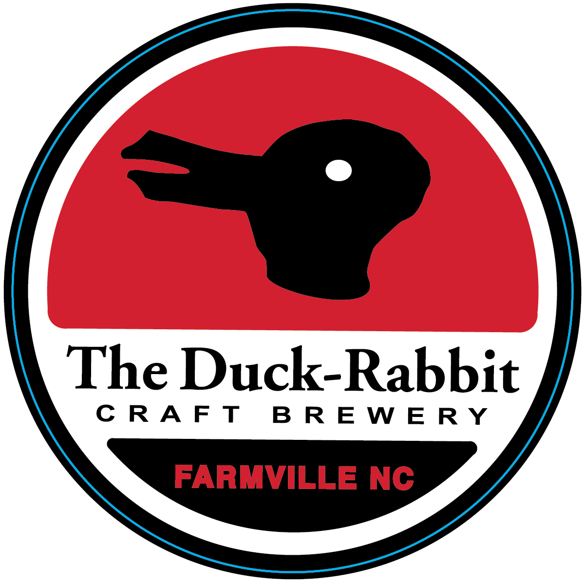 Circle, Rectangle, And Special Shape Labels - Duck Rabbit Brewery (1201x1201), Png Download