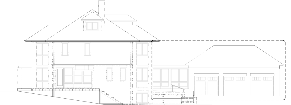 The Problem- The Proposed Large Shingled Roof Of The - Technical Drawing (1000x402), Png Download