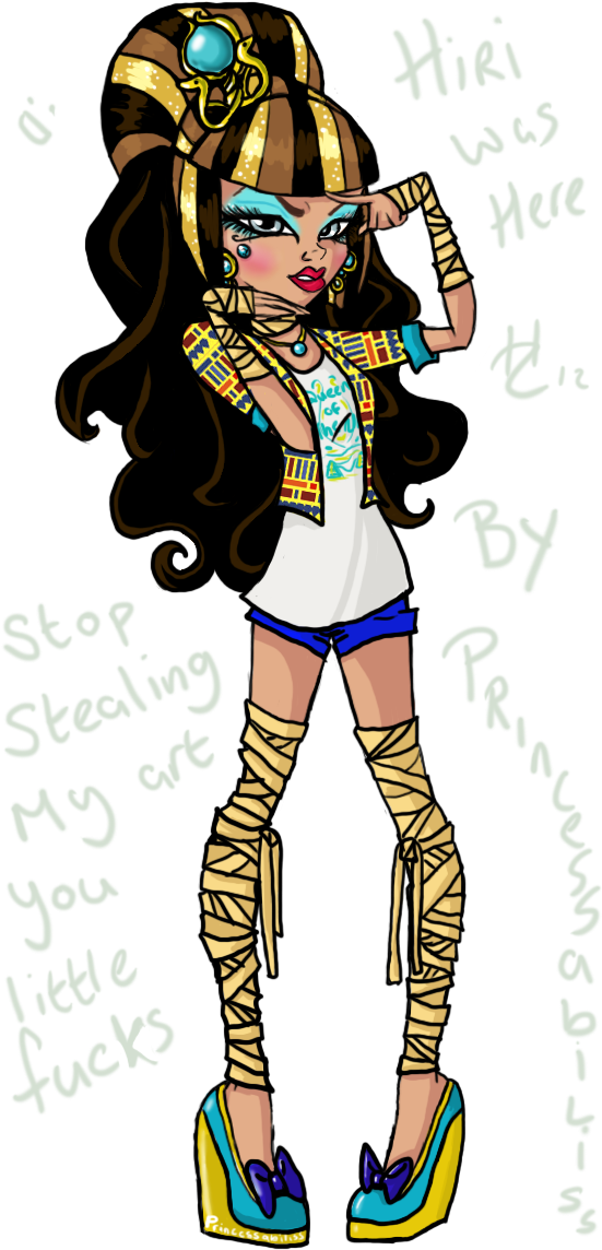Monster High Cleo Png (607x1177), Png Download