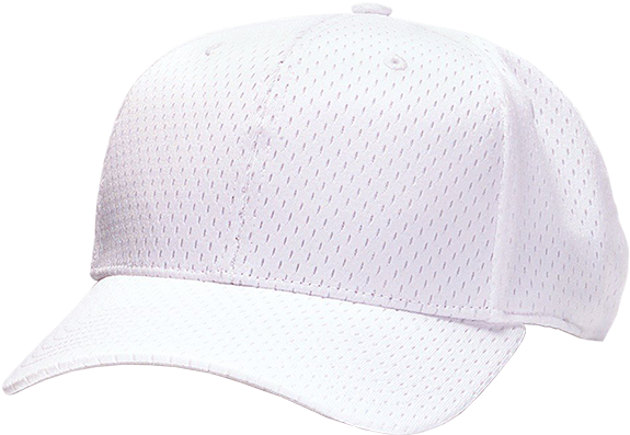 White Mesh Referee Hat - Baseball Cap (600x600), Png Download