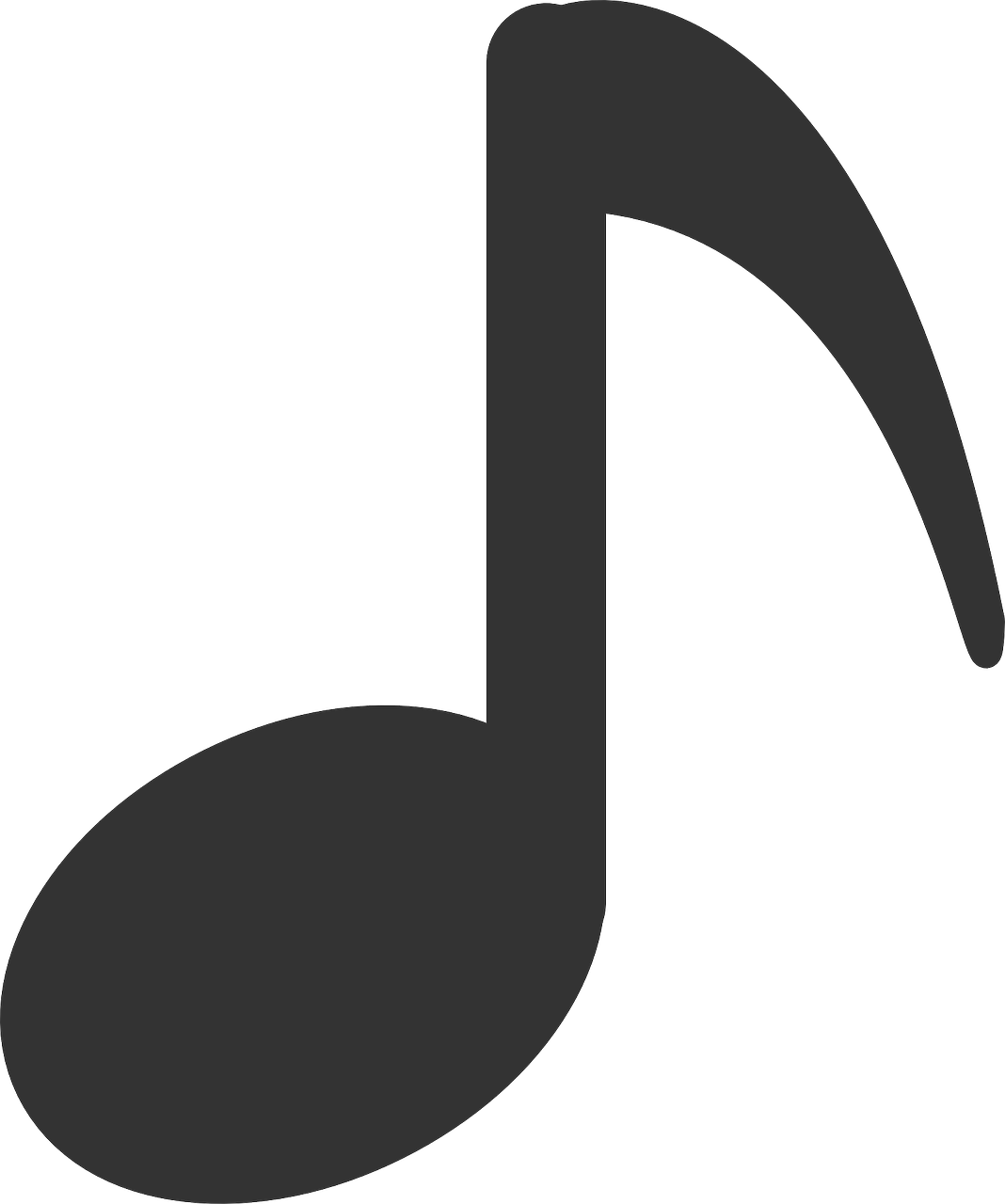 Musical Note Flat - Flat Music Icon Png (1068x1280), Png Download