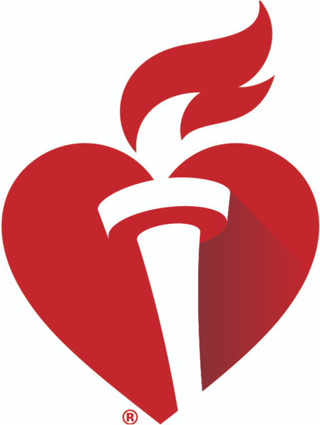 American Heart Association Heart (600x600), Png Download