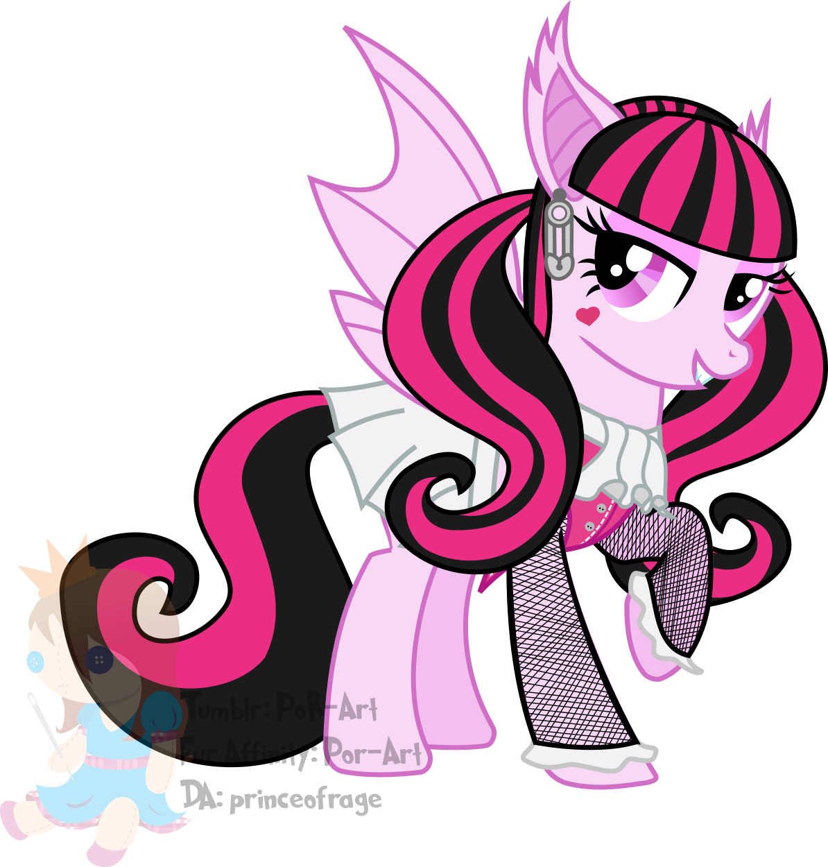 Monster High Draculaura - Monster High Draculaura Pony (1194x1250), Png Download