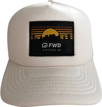 Fwd Skyline Sunset Patch Curved Polyfoam Trucker Hat - Baseball Cap (750x791), Png Download
