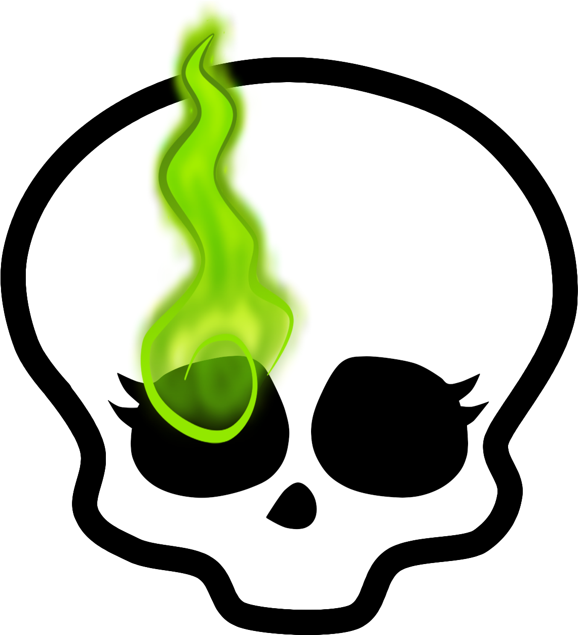 Amy Wisperlicht - Monster High Skull Png (1249x1328), Png Download
