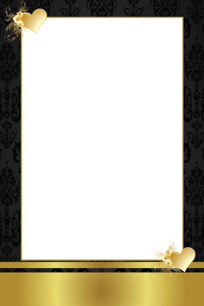 Gold Hearts Portrait - Flatcast Tema 2011 (683x1024), Png Download