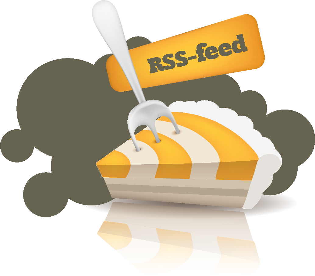 Feed Web Adobe To Cute Dessert Material Clipart - Rss Feed (1033x979), Png Download