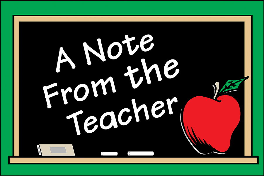 Tcr1202 A Note From The Teacher Postcards Image - Mcintosh (900x900), Png Download