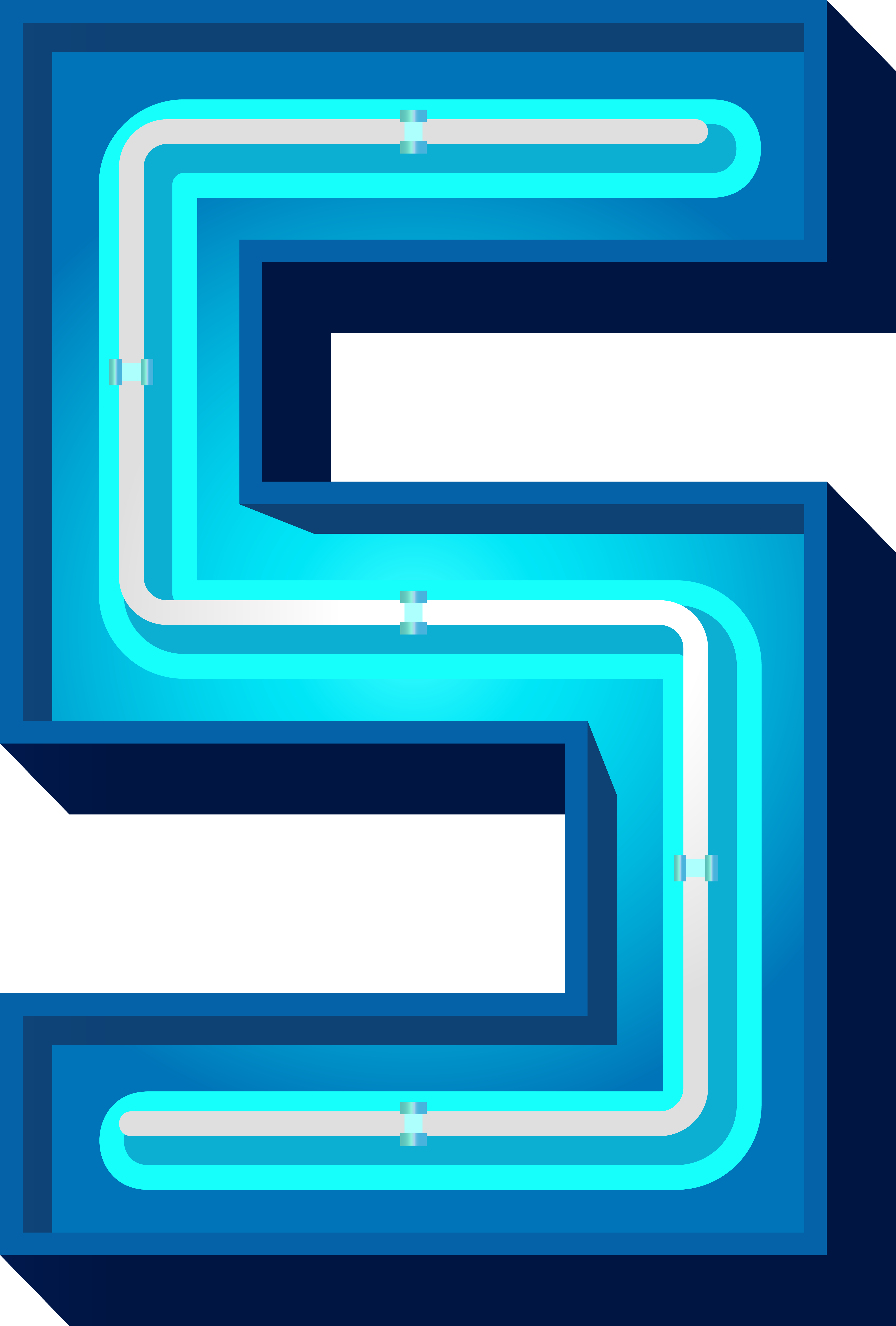Number Five Blue Neon Png Clip Art Image - Blue Neon Png Letter (5409x8000), Png Download