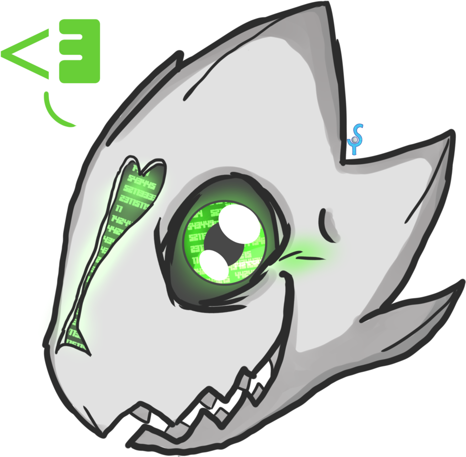 Have A Cute Chibi Gasterblaster^^ I Made It Once For - Cartoon (1280x1383), Png Download