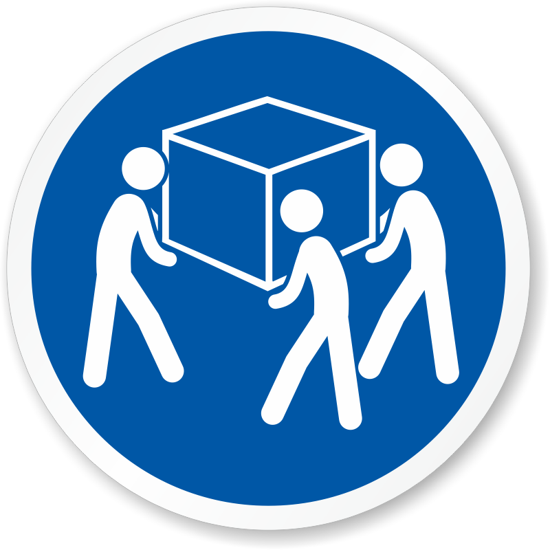 3 Person Lift Required Safety Label - 4 Person Lift Label (800x800), Png Download