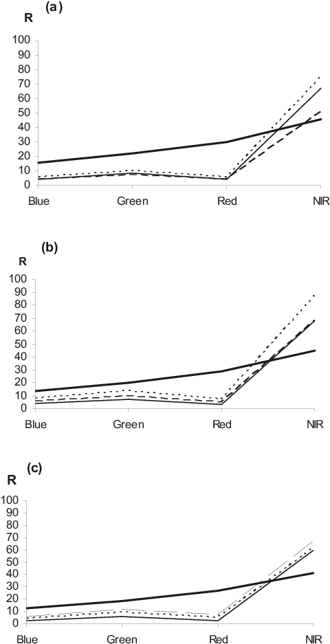Mean Reflectance Percentage Of Wild Oat , Canary Grass - Diagram (481x943), Png Download