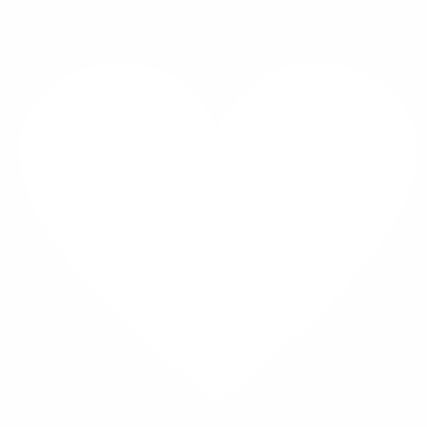 Strijkapplicatie Hart - Heart Silhouette (600x600), Png Download