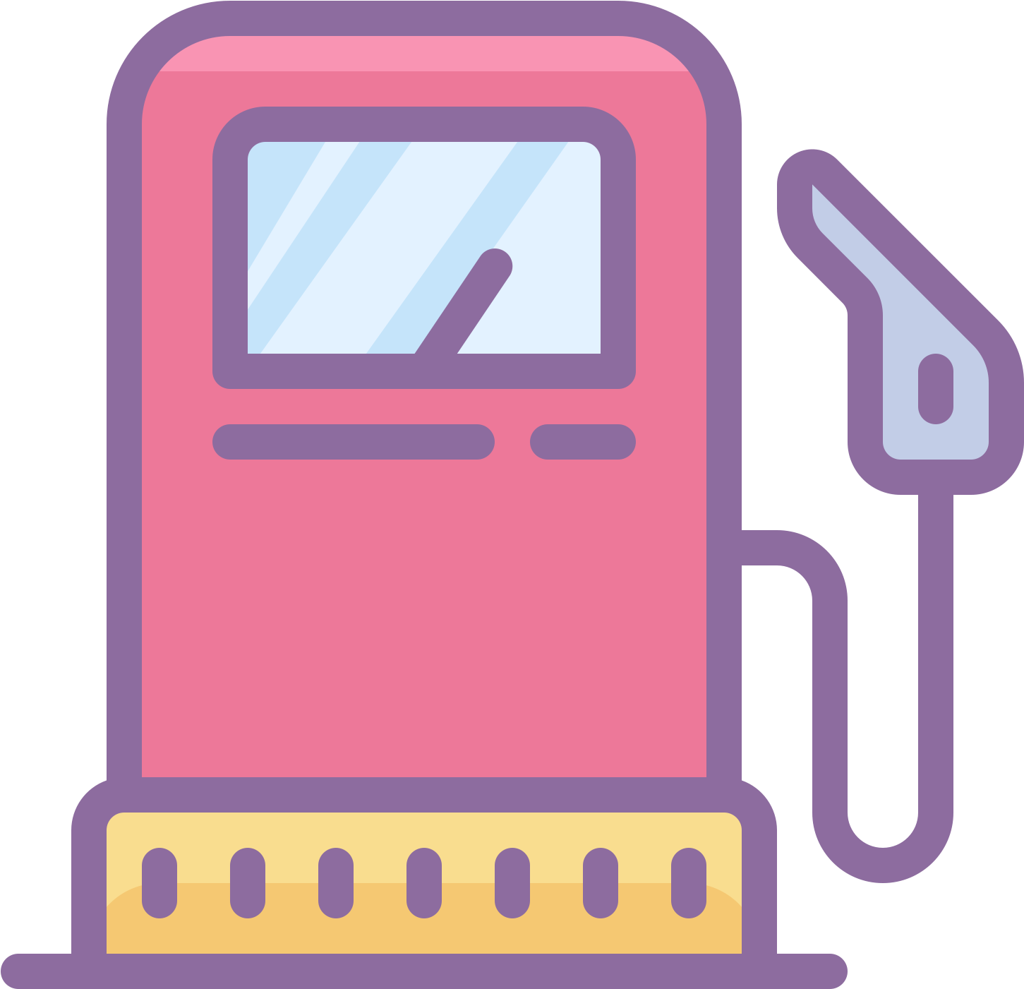 Gas Station Icon (1600x1600), Png Download
