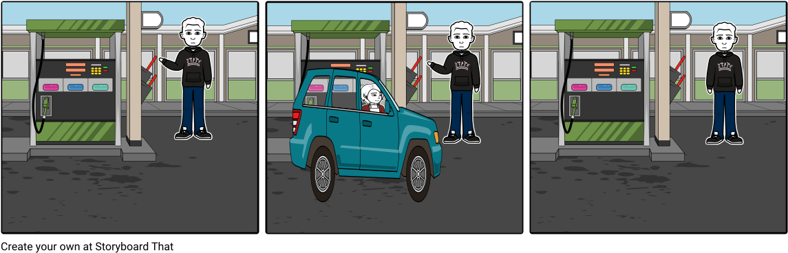 Gas Station Workers - Škoda Yeti (1164x385), Png Download
