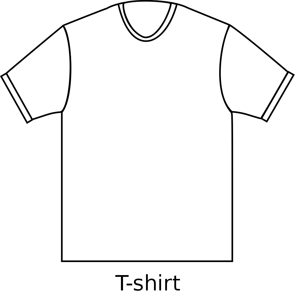 Vector Free Download Shirt Type Svg Wikimedia Commons - Active Shirt (1000x987), Png Download