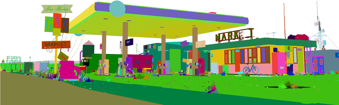 Gas Station (1400x788), Png Download