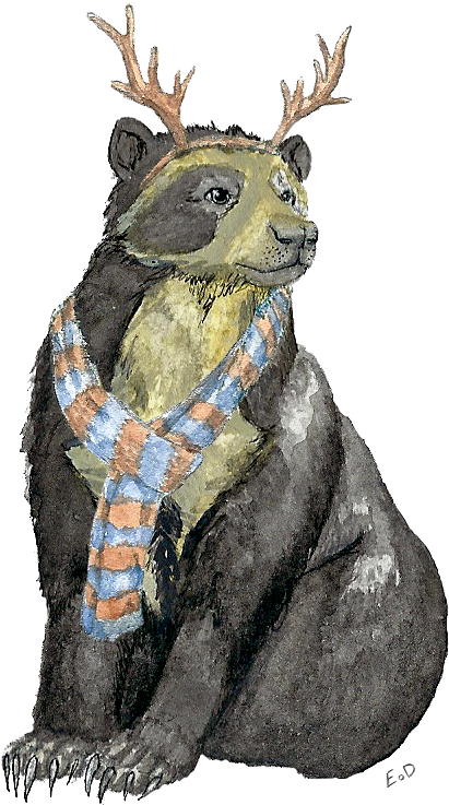 Download Holiday Bonus Bear Reindeer Png Image With No Background Pngkey Com