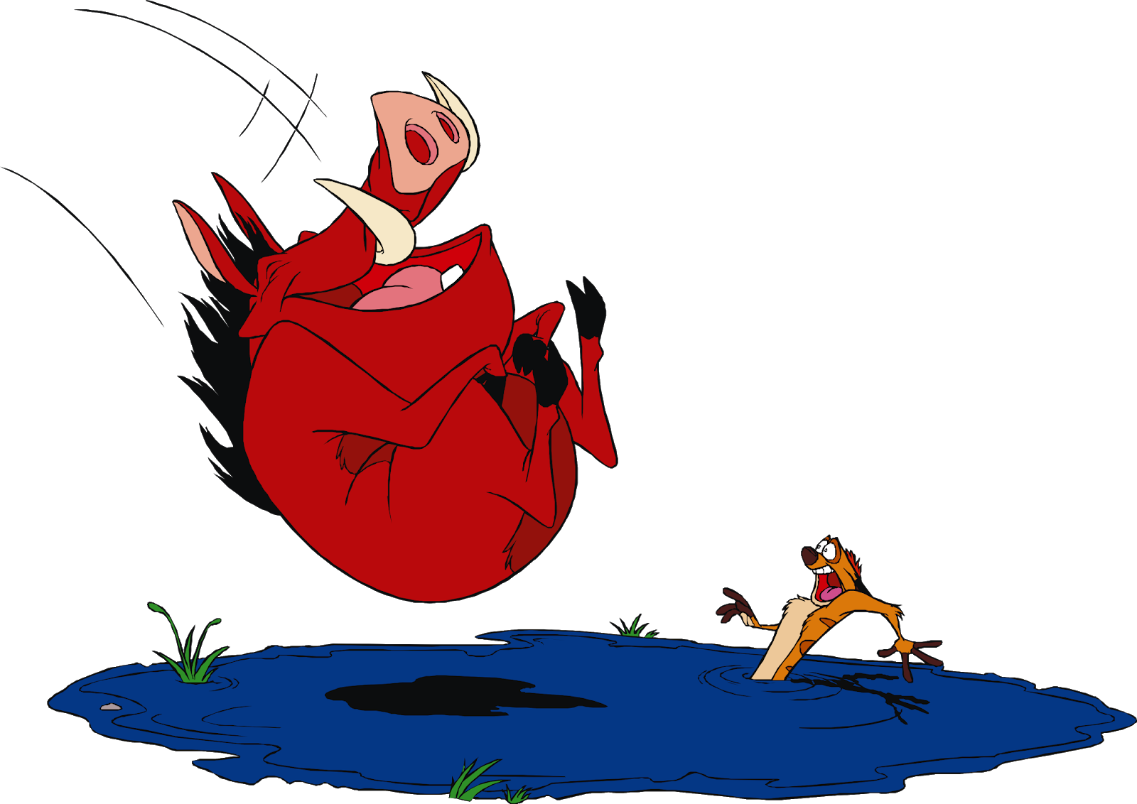 Timon And Pumbaa Cartoon Character, Timon And Pumbaa - Timon Pumba Simba Zazu (1600x1132), Png Download
