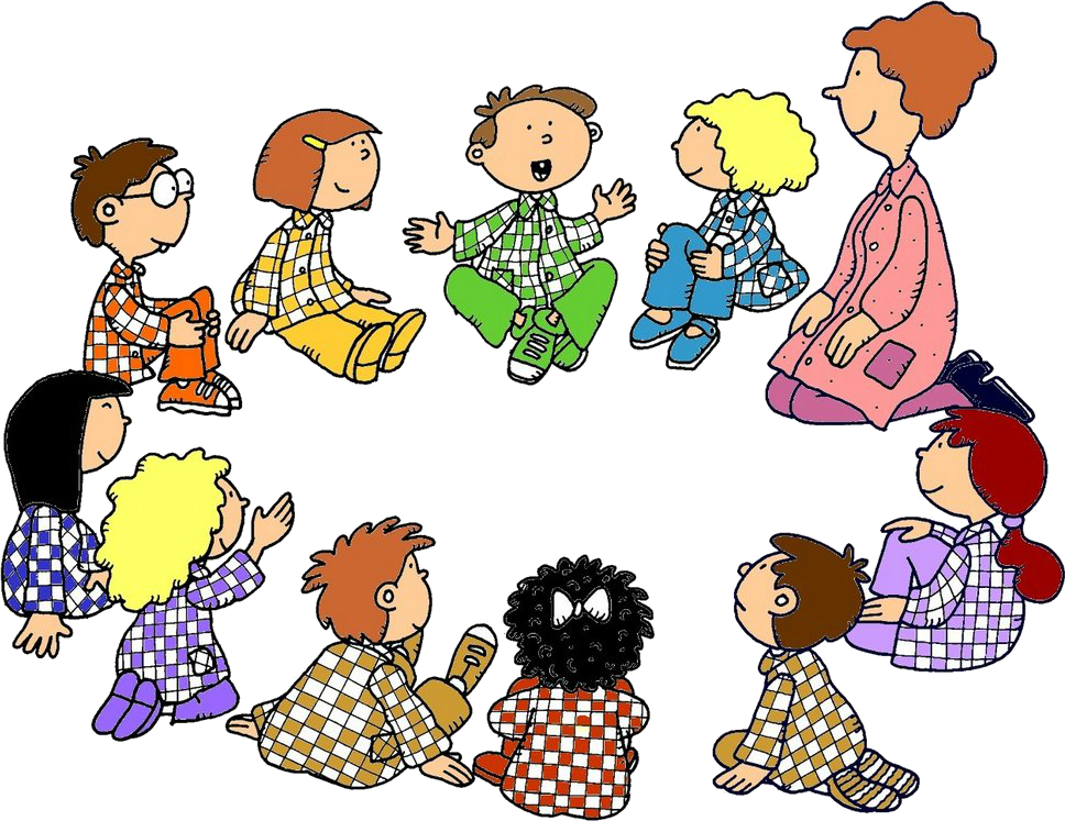 Good Morning Kids - Circle Time Clipart (968x747), Png Download