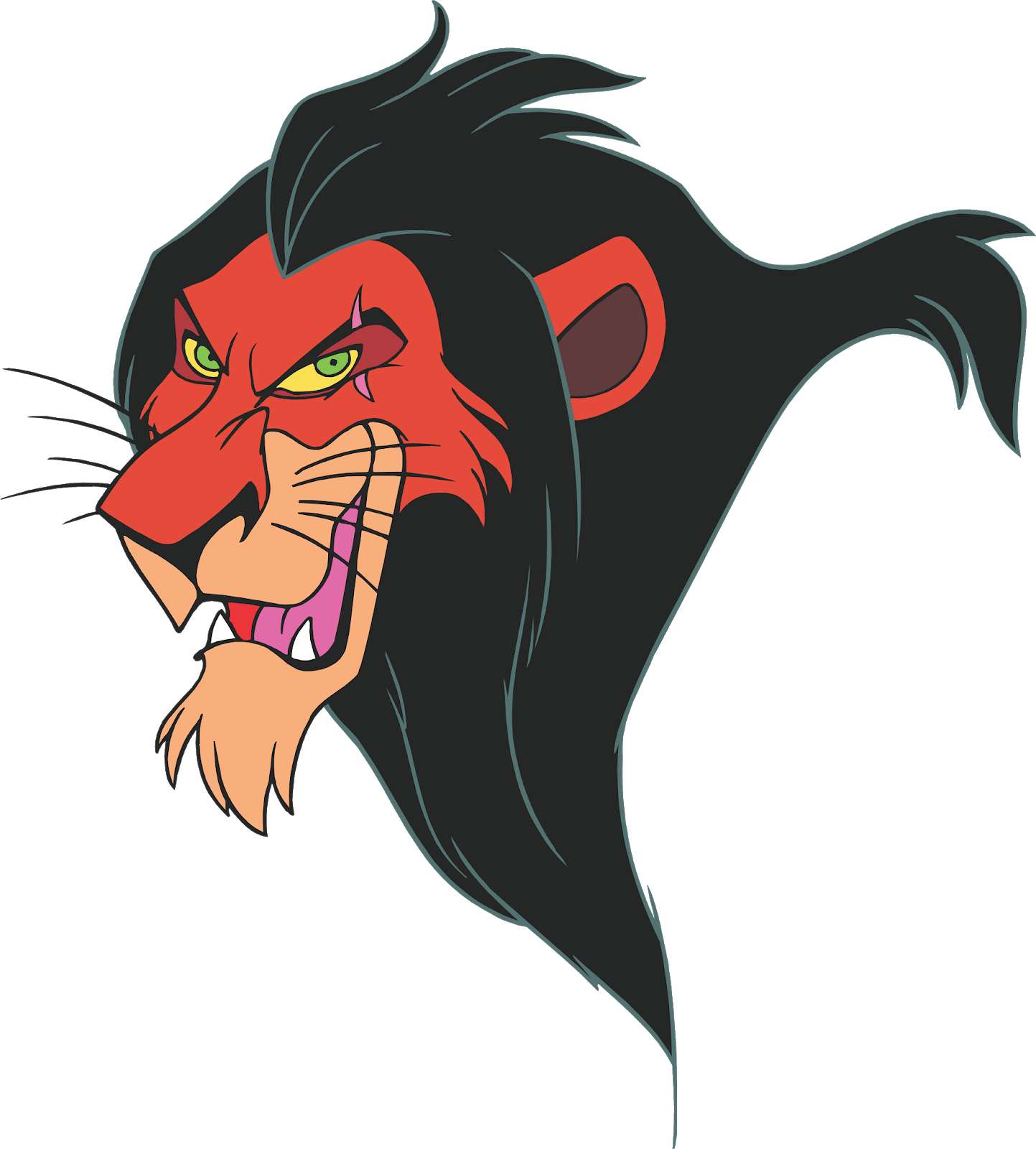 Timon And Pumbaa Cartoon Character, Timon And Pumbaa - Scar Lion King Mane (1443x1600), Png Download