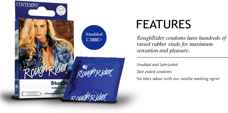 Rough Rider Condoms Png (892x407), Png Download