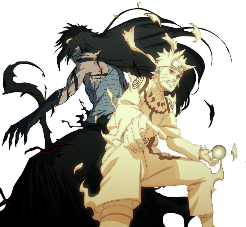 Enlaces De Descarga - Ichigo Y Naruto (854x790), Png Download