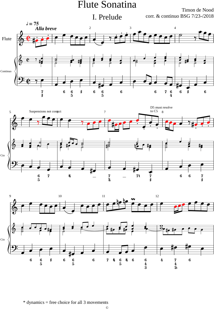 Timon De Nood - Path Of The Wind Flute Sheet Music (850x1100), Png Download