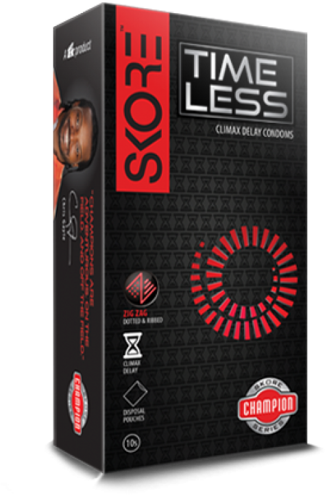 Skore Time Less Climax Delay Champion Condoms 10s - Skore New Condoms Champion (946x946), Png Download