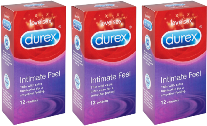 Durex Intimate Feel Condoms 3 Packs Of - Modele Preservatif Durex (736x460), Png Download
