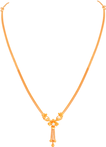 Gleam Style Studded Gold Necklace - Necklace (700x525), Png Download