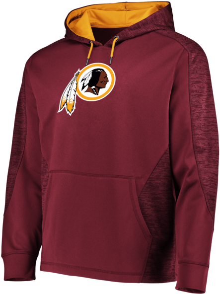 Washington Redskins Men's Burgundy Majestic 2018 Armor - San Jose Sharks Black Hoodie (600x600), Png Download