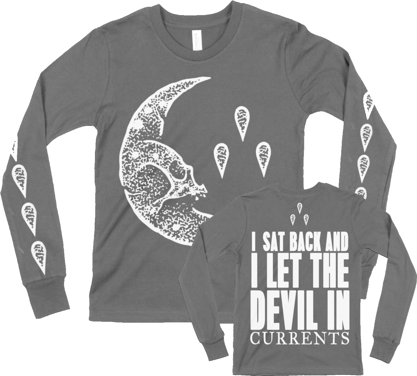 I Let The Devil In Long Sleeve Currents (1434x1419), Png Download