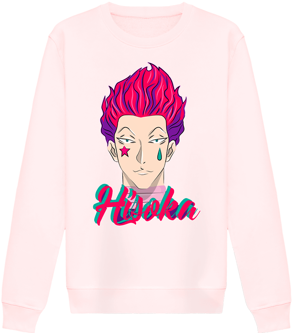 Pull Unisexe Rose Hisoka Morow D'hunter X Hunter Fait - Sweatshirt (1111x1268), Png Download