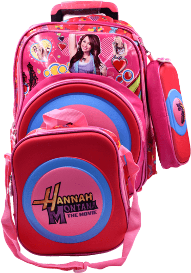 Ensemble Sac Trollet Et À Dos Hannah Montana Trousse - Hannah Montana (560x560), Png Download