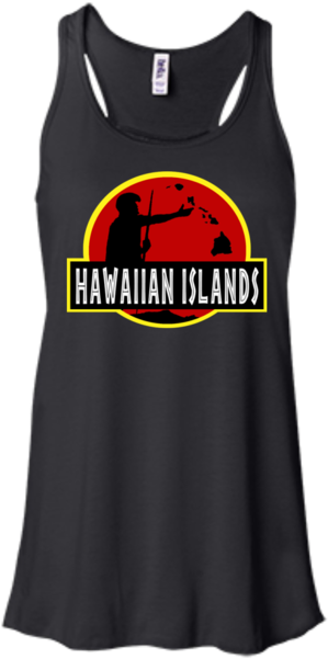 Hawaiian Islands Bella Canvas Flowy Racerback Tank, - Bella + Canvas Ladies' Flowy Racerback Tank B8800 (600x600), Png Download